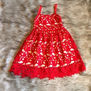Moderne Child red eyelet dress
